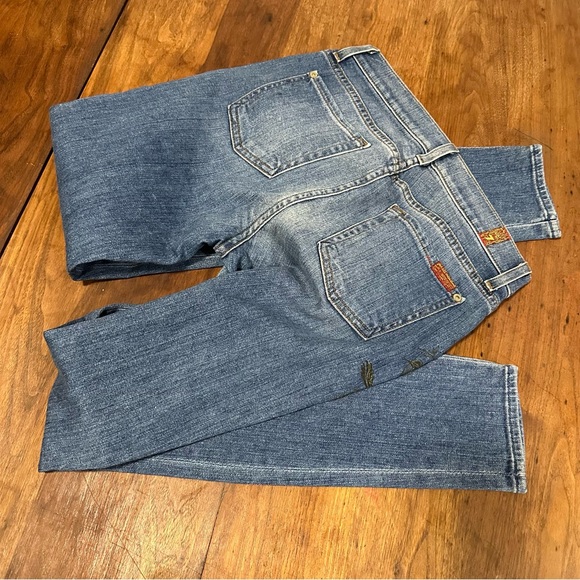 7 for all mankind floral embroidered skinny jeans size 26 - Picture 10 of 16